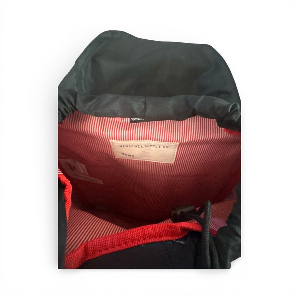 Herschel Supply Company Black Backpack with Swordfish Sailfish Graphic Design - Picture 3 of 8